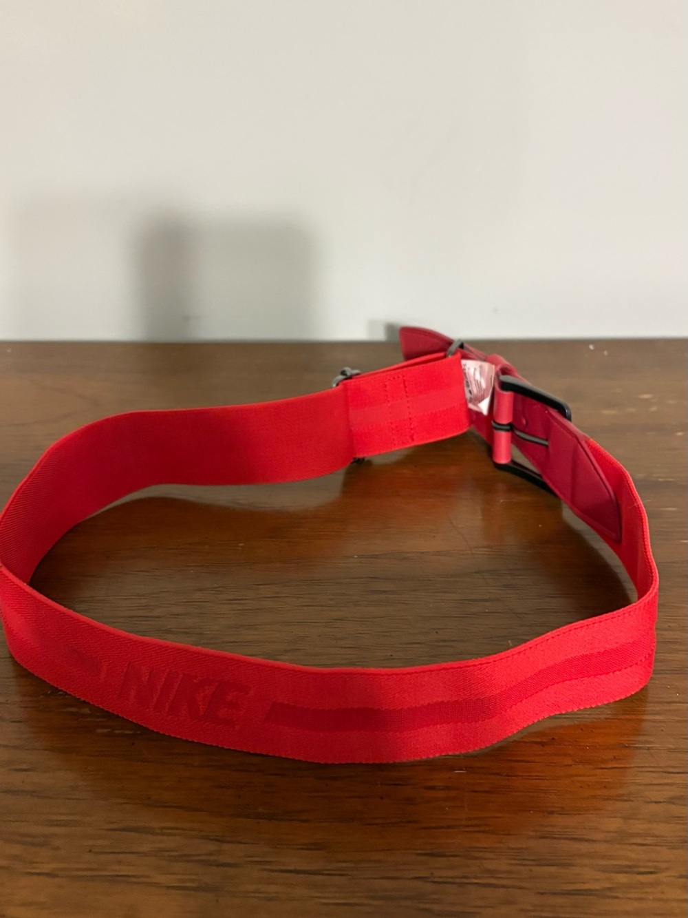 Nike Red Elastic Sport Waist Belt with Buckle